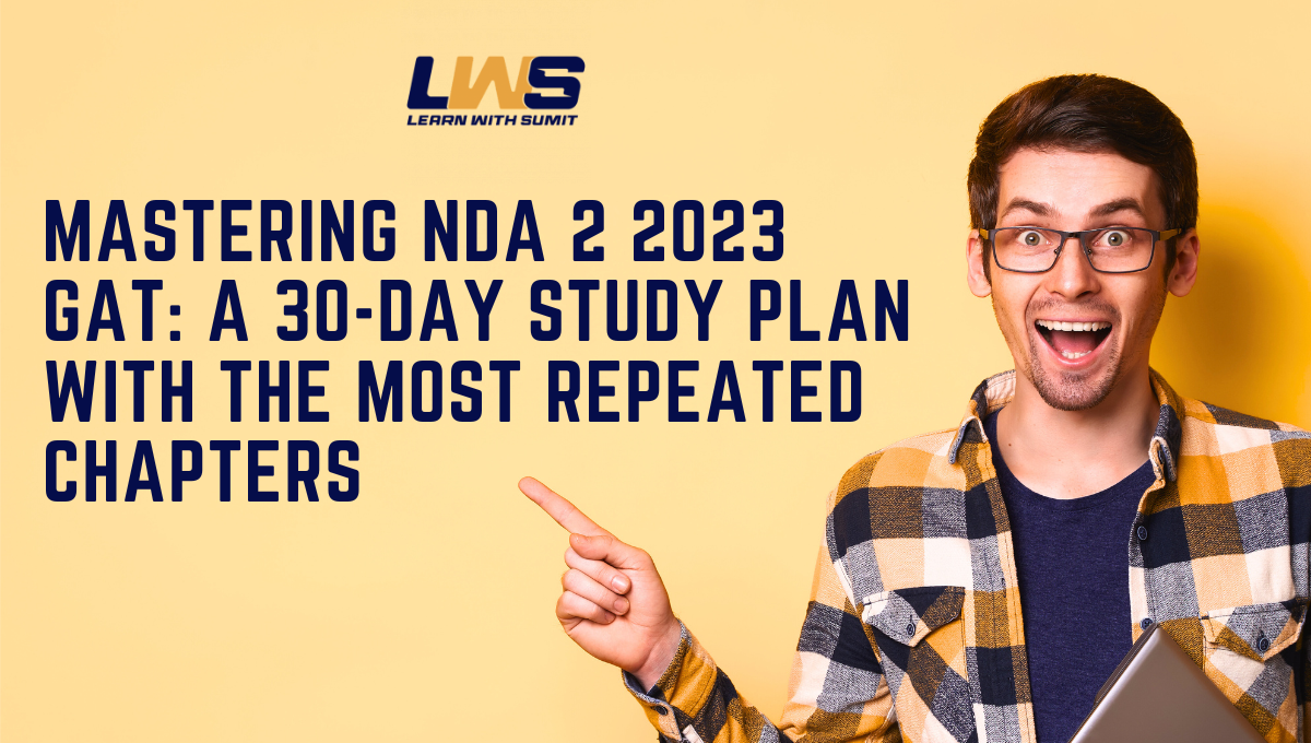NDA 2 2023 30-Day Study Plan with Repeated Chapters