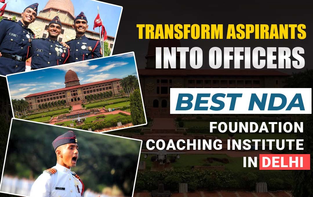Group of NDA aspirants in uniform training at the Best NDA Foundation Coaching Institute in Delhi