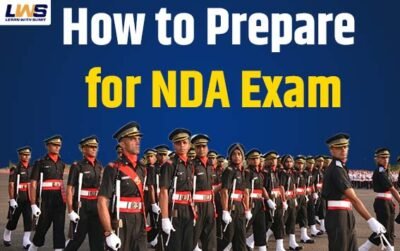Student studying with books and notes on how to prepare for NDA exam effectively with a complete guide for aspirants.